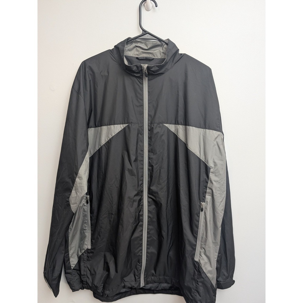 D3 Tommy Armour Men's Lg Gray Wind Breaker/ Rain Jacket